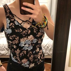 American Eagle Flowered Tank Top